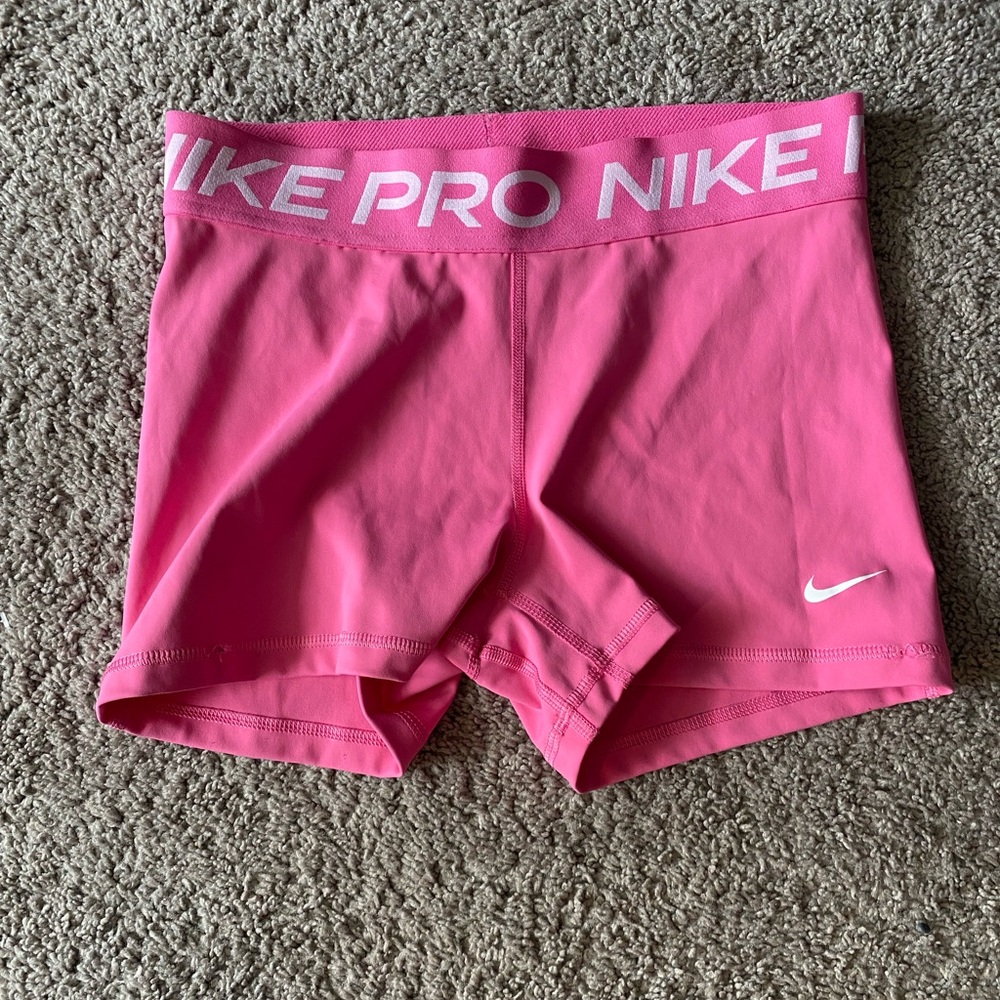 Nike Pink Bike Shorts with Elastic Waistband